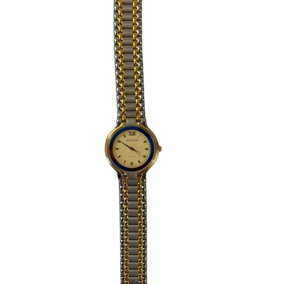 Vintage Westair Gold Plated Dauphine Hands Quartz Analog Watch, Japan Movement